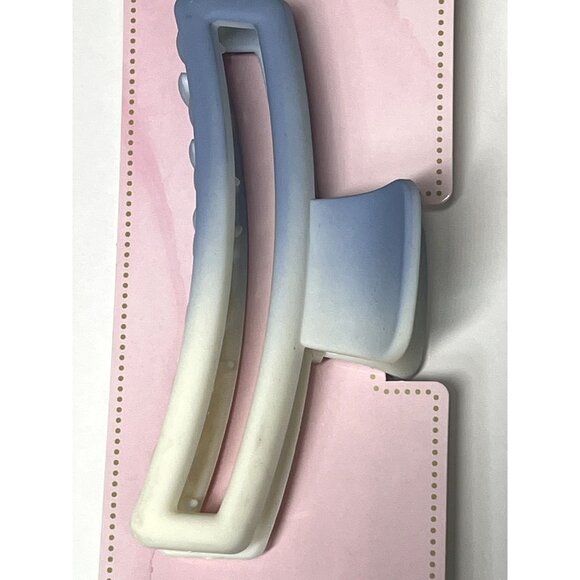 Scunci Blue Ombre Hair Clip Claw Jaw Rectangle Barrette - Picture 2 of 5